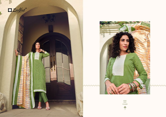 Isabella By Zulfat Printed Cotton Dress Material Catalog
